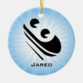 Toboggan Personlig Ornament