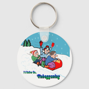 Toboggning Nyckelring