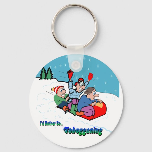 Toboggning Nyckelring (Framsida)
