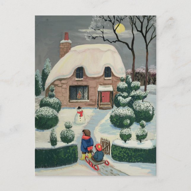 Toboggning Vykort (Framsida)