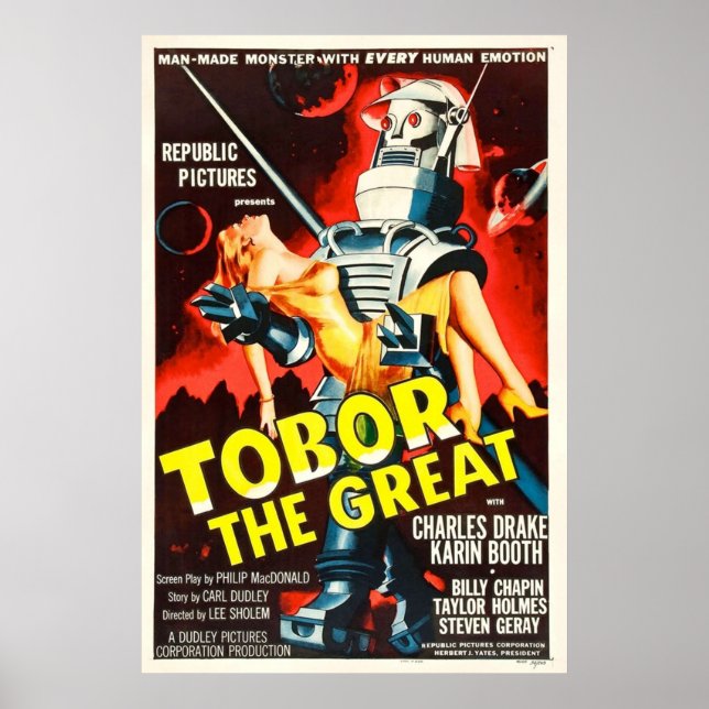 Tobor Underbaren Poster (Framsidan)