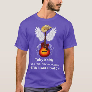 Toby Keith Rest in Peace Tribute Memorial Crewnack T Shirt