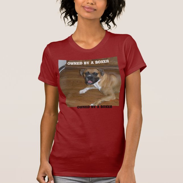 Toby som ägas av en boxare tee shirt (Framsida)