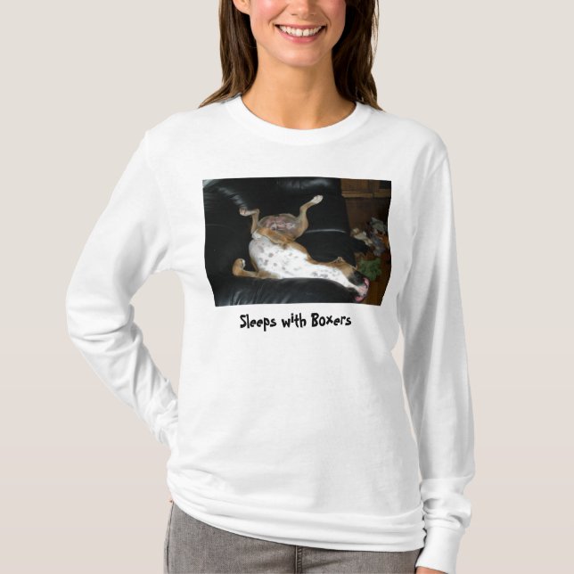 Toby sömnar med boxare t shirt (Framsida)