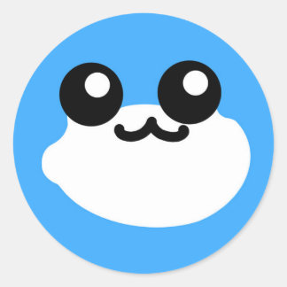 Toby Toad Gud Ansikte Runt Klistermärke