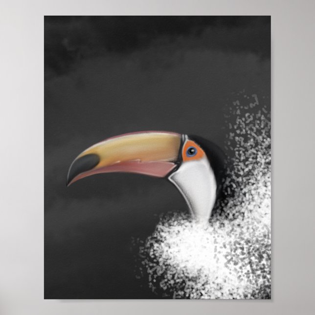 toco toco-toucan (originalhandritning) poster (Framsidan)