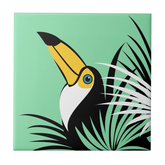 Toco Toucan Art-plattor Kakelplatta (Framsidan)
