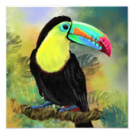 Toco Toucan Bird Painting Poster Skriv ut