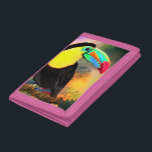 Toco Toucan Bird Trifold Wallet Painting<br><div class="desc">Exotic Tropical Toco Toucan Bird - MIGNED Painting</div>