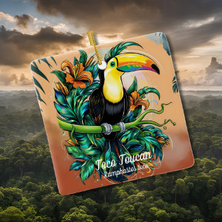 Toco Toucan Julgransprydnad Keramik
