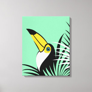 Toco Toucan Jungle-fågel Canvastryck
