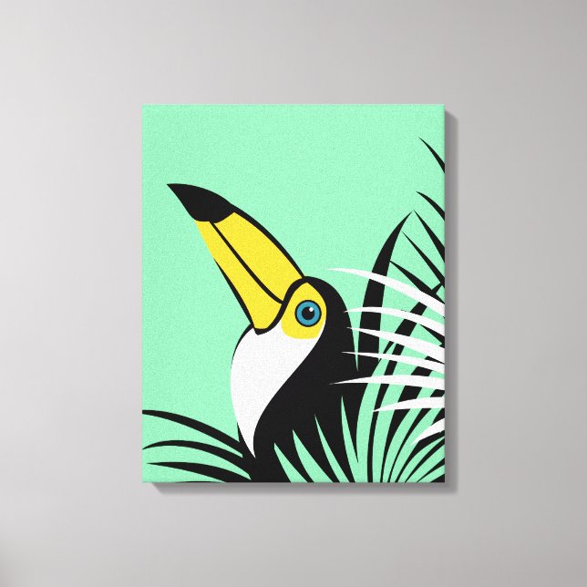 Toco Toucan Jungle-fågel Canvastryck (Framsida)