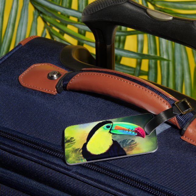 Toco Toucan Luggage Tag Bagagebricka (Baksida Insitu 1)