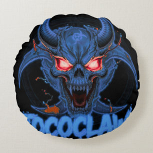 TOCOCLAWS Biohazard Skelett: Radioaktiv gasmask Rund Kudde