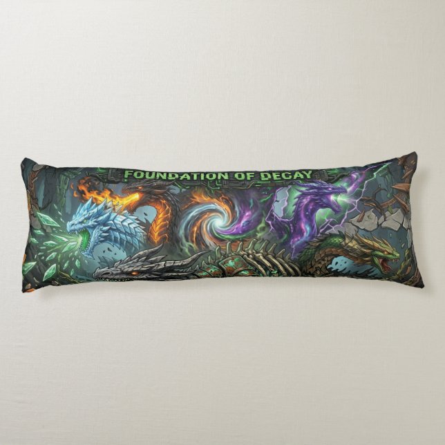 TOCOCLAWS Foundation of Decay Undead Dragon Banner Kroppskudde (Baksidan)
