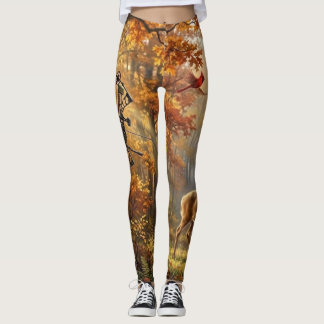 TOCOCLAWS Höst Bågskytte Leggings - Vit svans