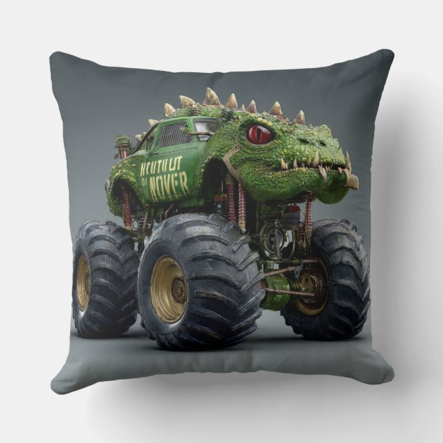 TOCOCLAWS Sumpdjur: Crocodile Monster Truck  Kudde (Baksida)