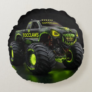 TOCOCLAWS Sumpdjur: Giftig Dödskalle Monstertruck Rund Kudde