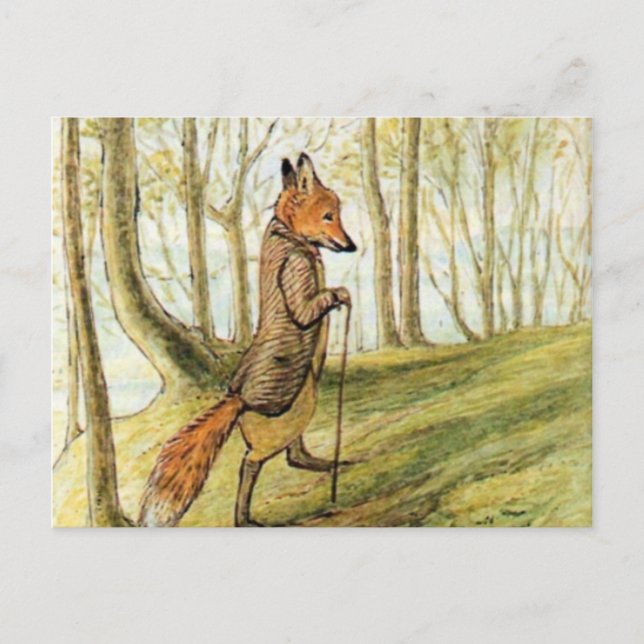 Tod in the Forest - Beatrix Potter Vykort (Framsida)
