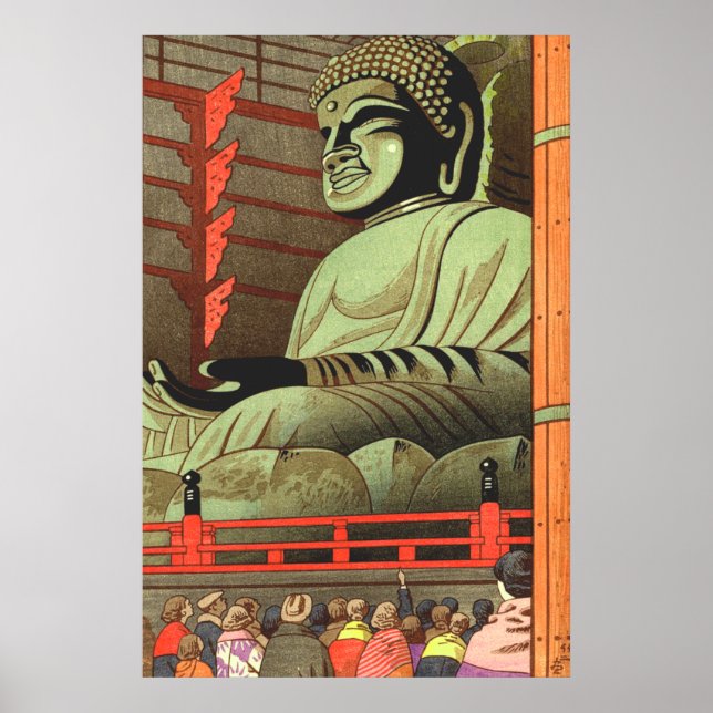 Todaiji Temple Asano Takeji 1953 Poster (Framsidan)