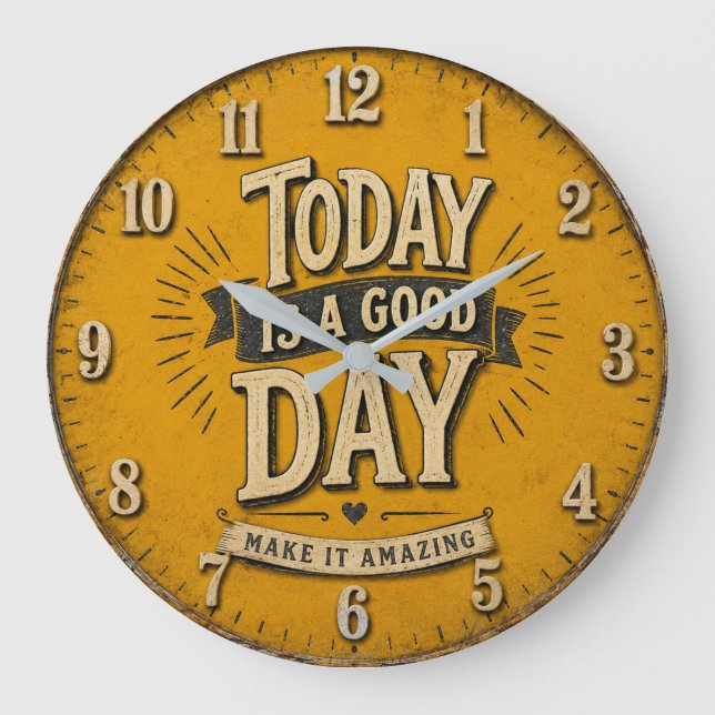 Today Is a Good Day  Stor Klocka (Framsida)