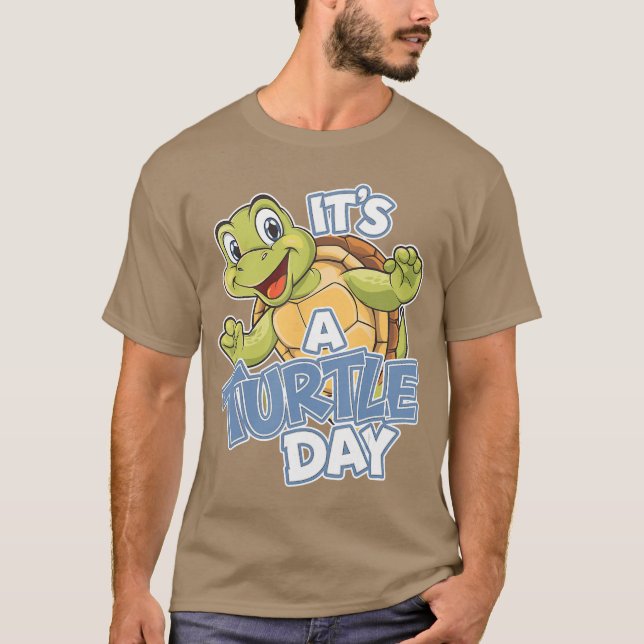 Today Is aurtle Day Cuteurtle Cartoon Animal Humor T Shirt (Framsida)