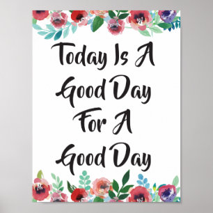 Todayen är A…, Blom- citationsteckenaffisch Poster