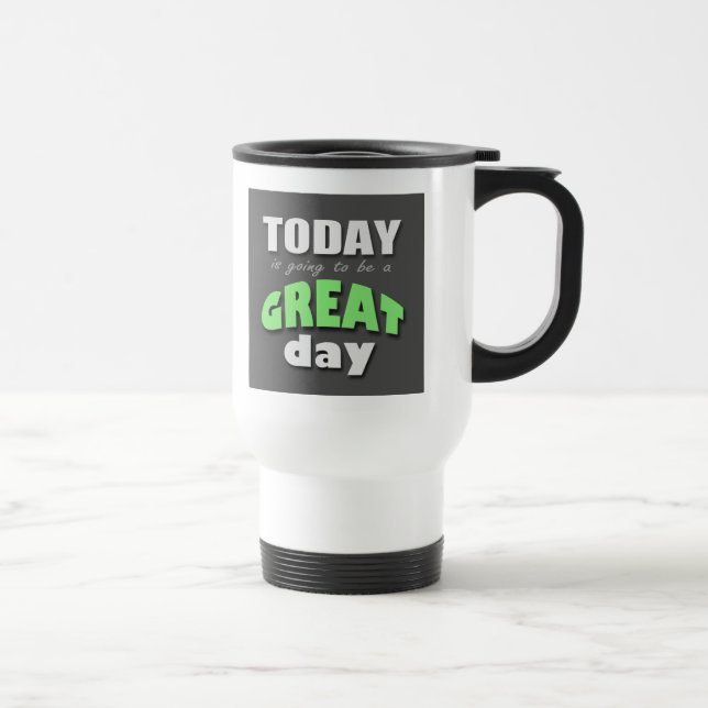 Todayen går att vara en underbar dag - travel mug resemugg (Höger)
