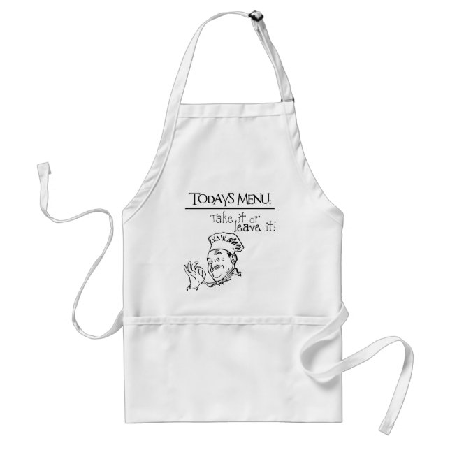 Todays Menu Apron Förkläde (Framsidan)