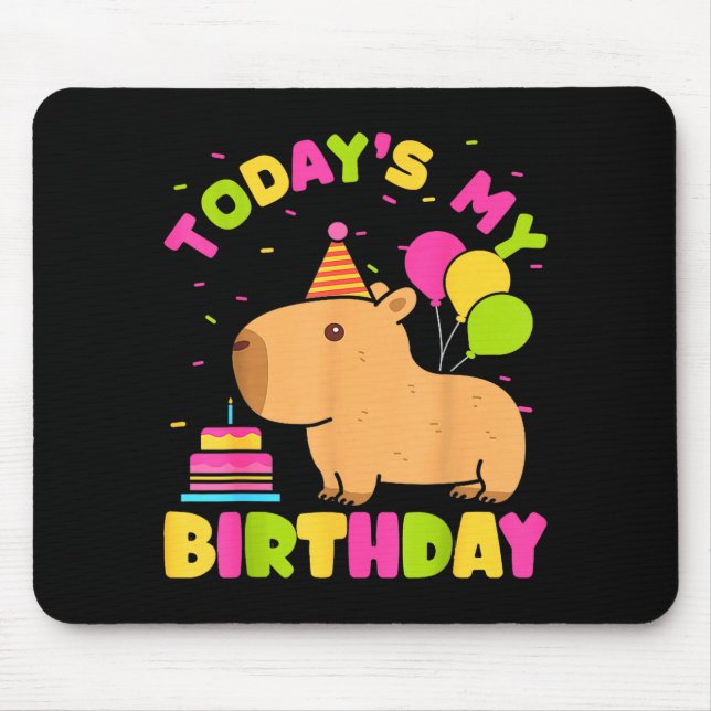 Todays My Birthday Girls Capybara Lovers Birthday  Musmatta (Framsidan)