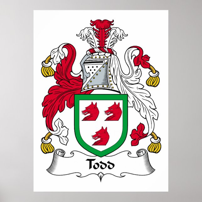 Todd Family Crest Poster (Framsidan)