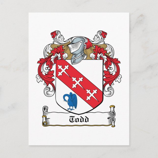 Todd Family Crest Vykort (Framsida)