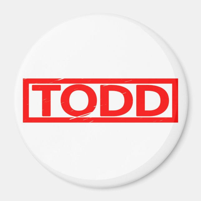 Todd Frimärke Magnet (Framsidan)