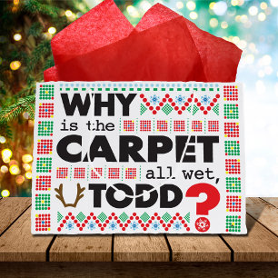 Todd Margo Carpet Funny Red Ugly jul Sweater