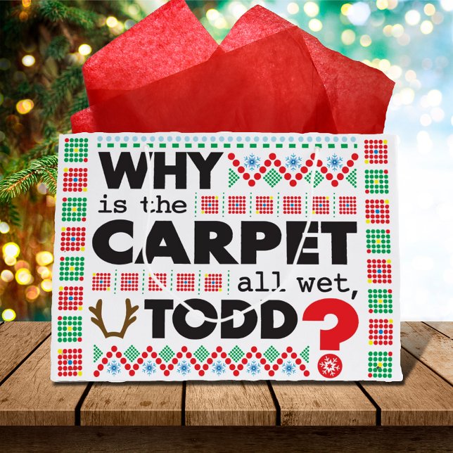 Todd Margo Carpet Funny Red Ugly jul Sweater (Skapare uppladdad)