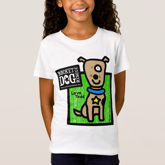 Todd Parr - vintagebrunthund T-shirt (Framsida)