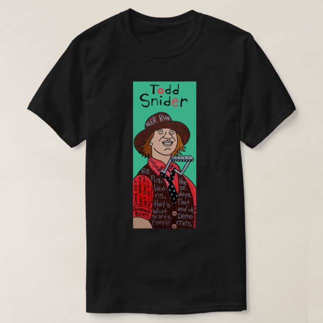 Todd Snider Pop Folk Art Classic T-Shirt (Design framsida)