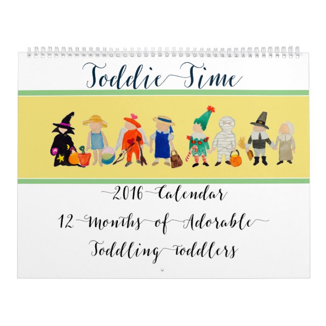 Toddie Time småbarn Vatten-Färgad kalender 2016 (Omslag)