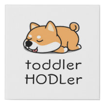 Toddla HODLer Dogecoin Crypto Söt Bebis Shiba Inu