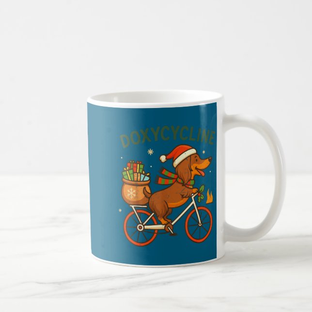 Toddler Doxycycline Long Hair Dachshund Christmas  Kaffemugg (Höger)