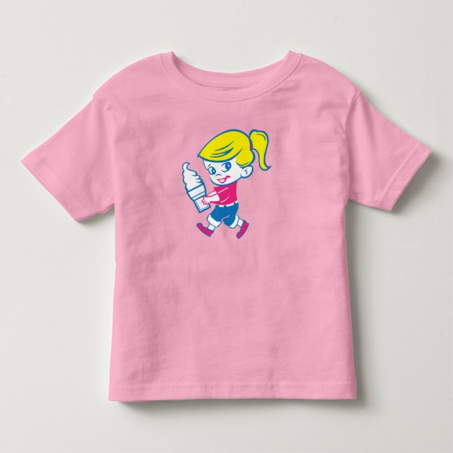 Toddler Glasskjejorta för tjejer  T Shirt (Framsida)