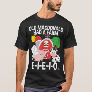 Toddler Kids Old MacDonald Had a Farm EIEIO Nurser T Shirt