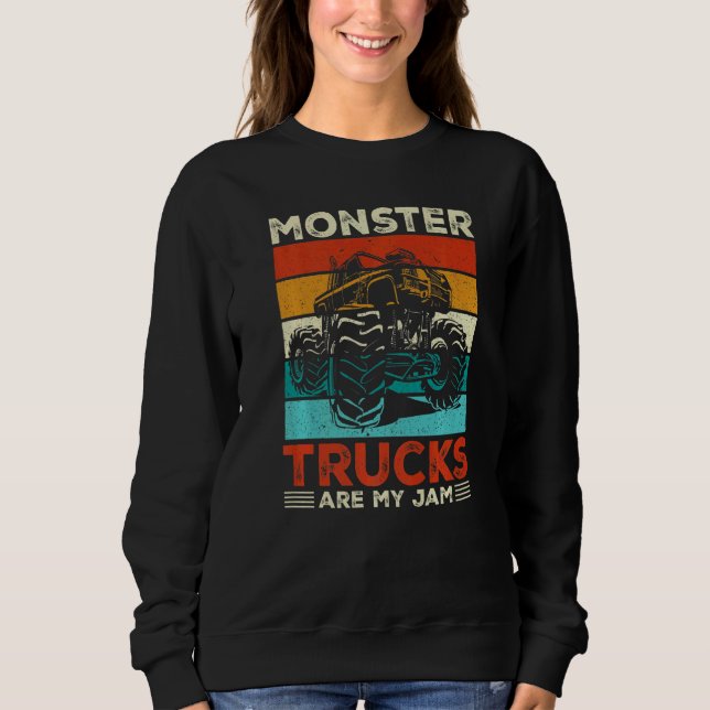 Toddler Monster Truck Are My Jam Costume Women Boy T Shirt (Framsida)