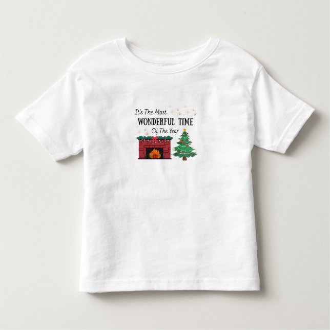 Toddler Most Wonderful Time of Year Shirt T (Framsida)