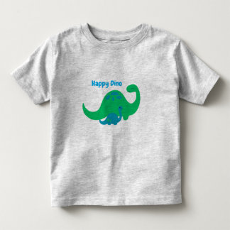 Toddler pojke t-shirt med glad dino tryck