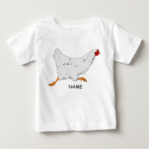 Toddler Ruffle Tee HJÄRTA OCH SPRINANDE HÖNA