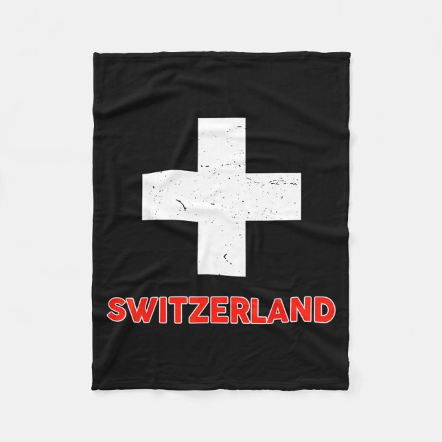Toddler Swiss-shirt Switzerland Flag Baby Kids Boy Fleecefilt (Framsidan)