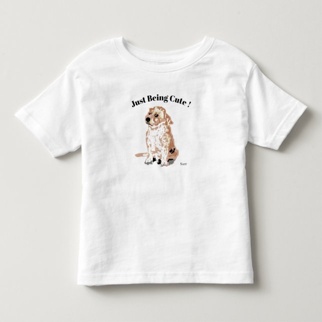 Toddler T-shirt: Bara söt T Shirt (Framsida)