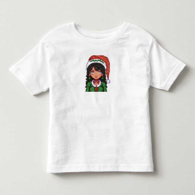 Toddler T-shirt jul flicka  (Framsida)