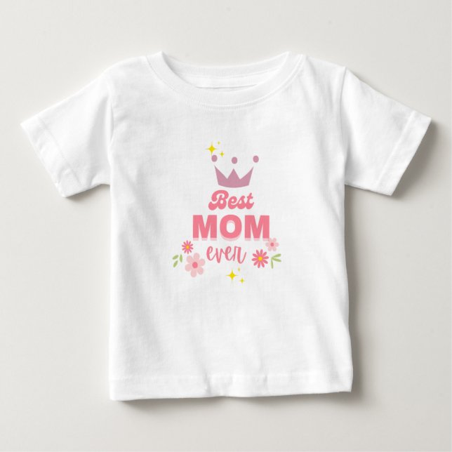 Toddler t-shirt Mamma är min största fan: Den "Bäs (Framsida)